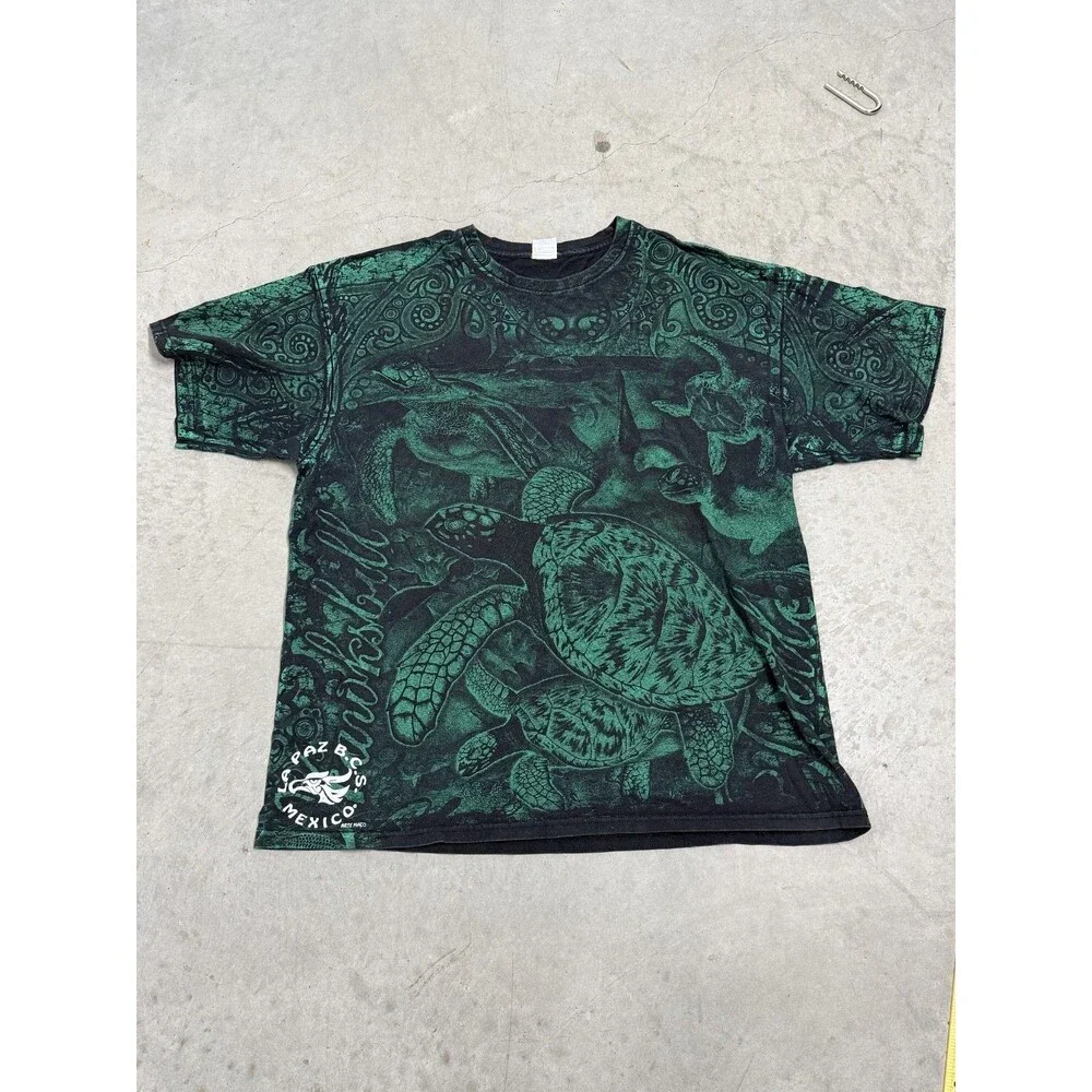 Vintage Mexico La Paz Destination AOP T Shirt Size 2XL